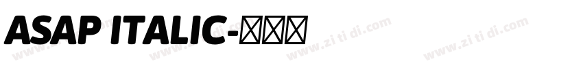 ASAP ITALIC字体转换